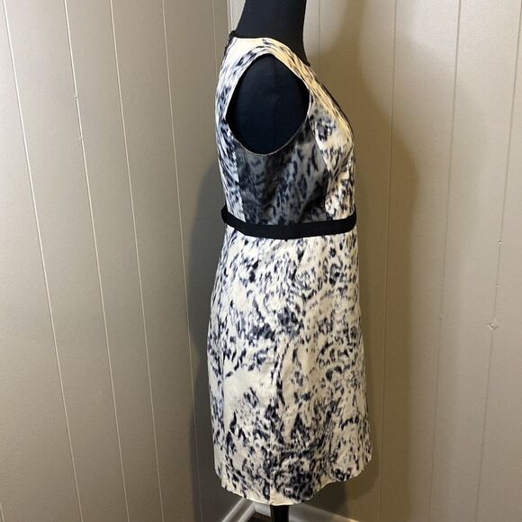 Elite Tahari 2 Antoinette Sheath Midi Dress Sleeveless Back Zipper and Button - Picture 3 of 7